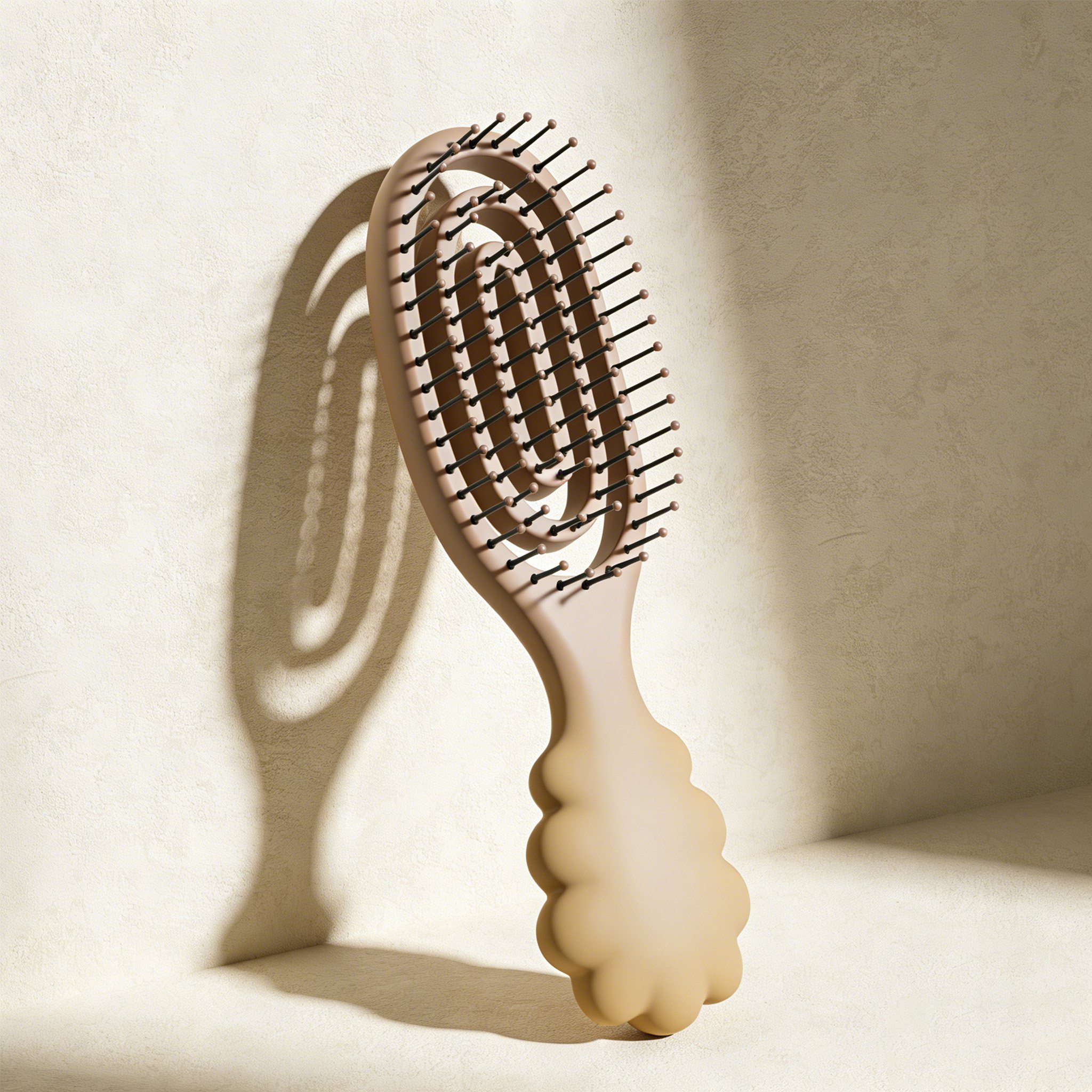 Masszázs fésű használata fejbőr stimulálására