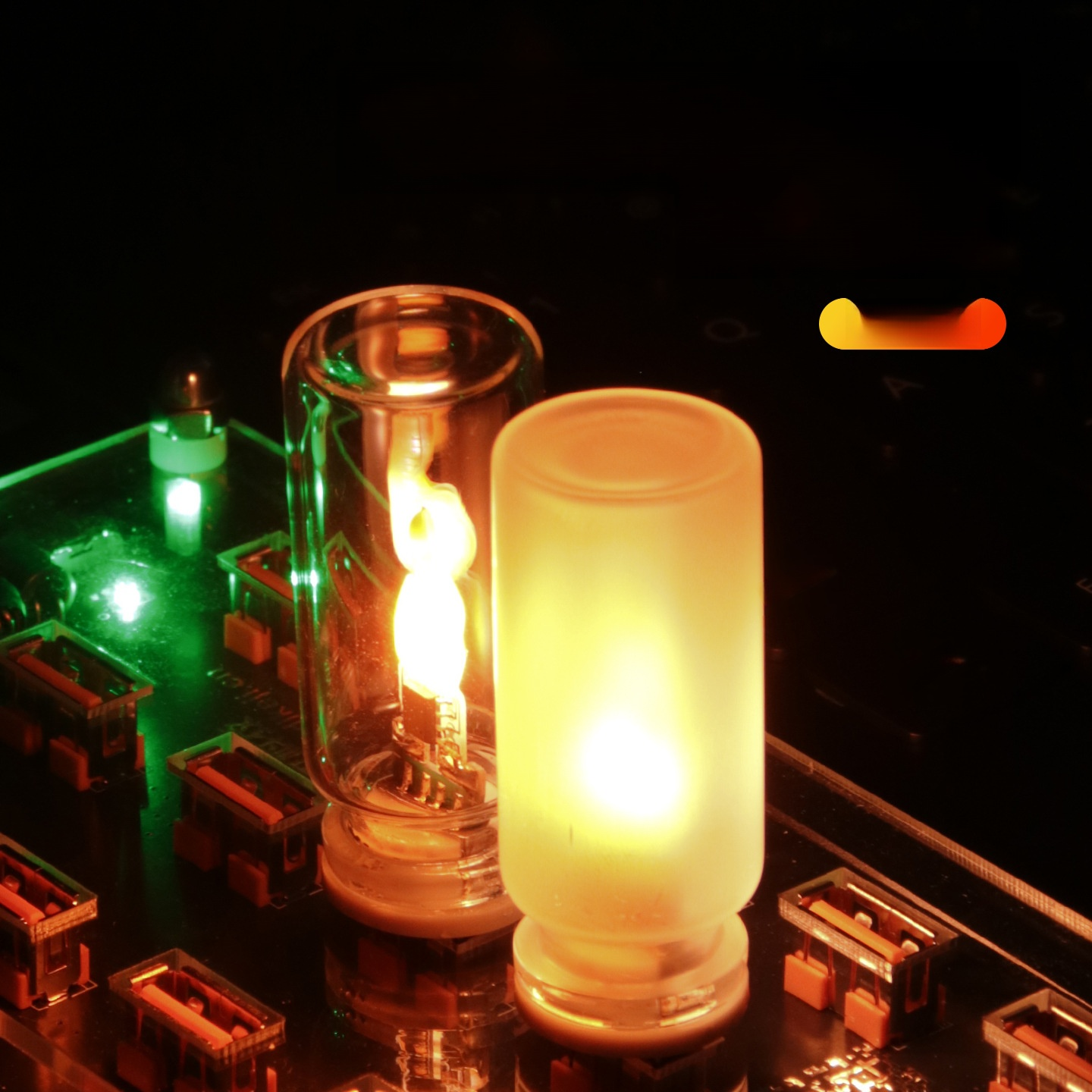 USB炎の雰囲気ライト