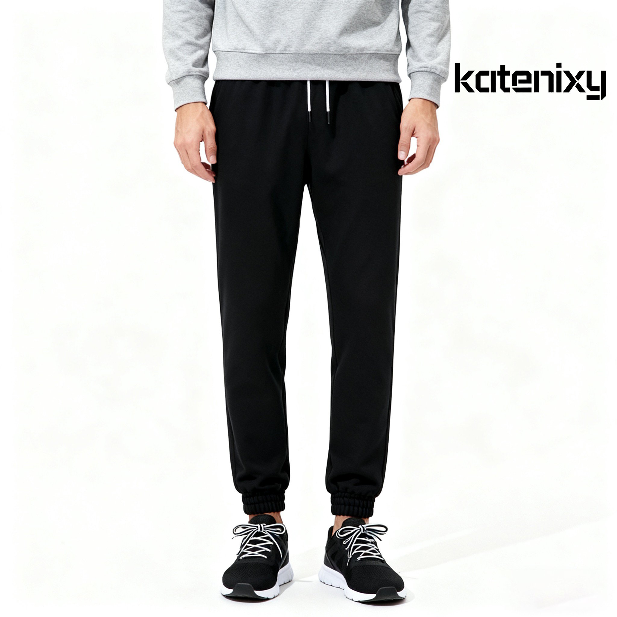 검은색 캐주얼 바지