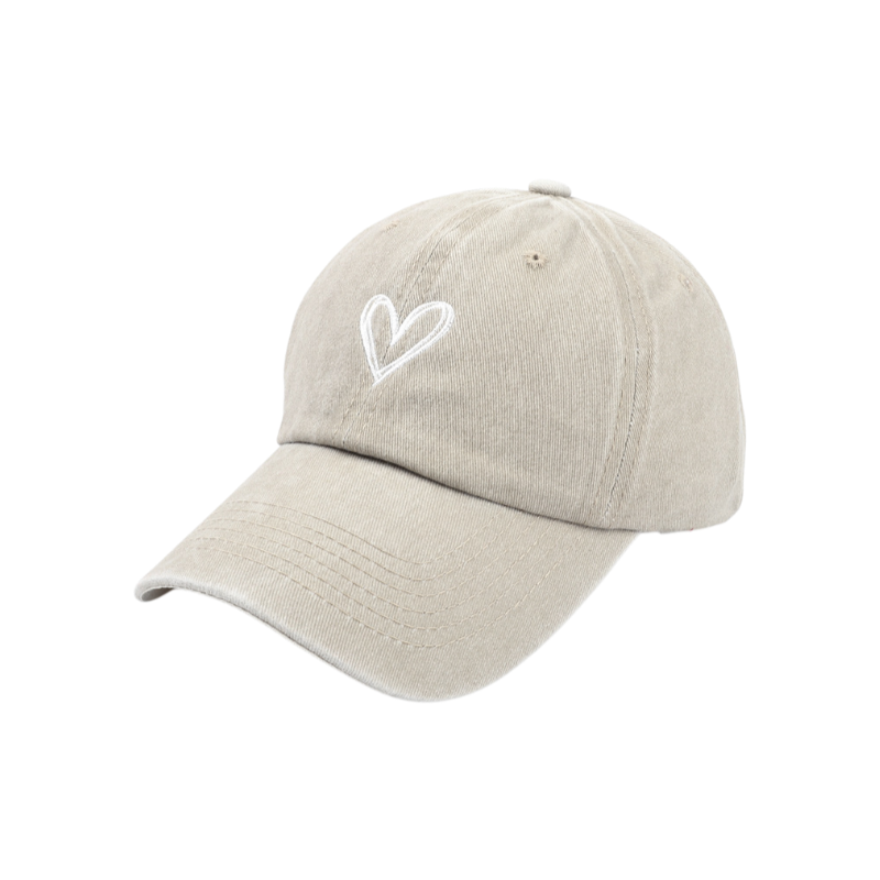Washed Baseball Cap with Embroidery