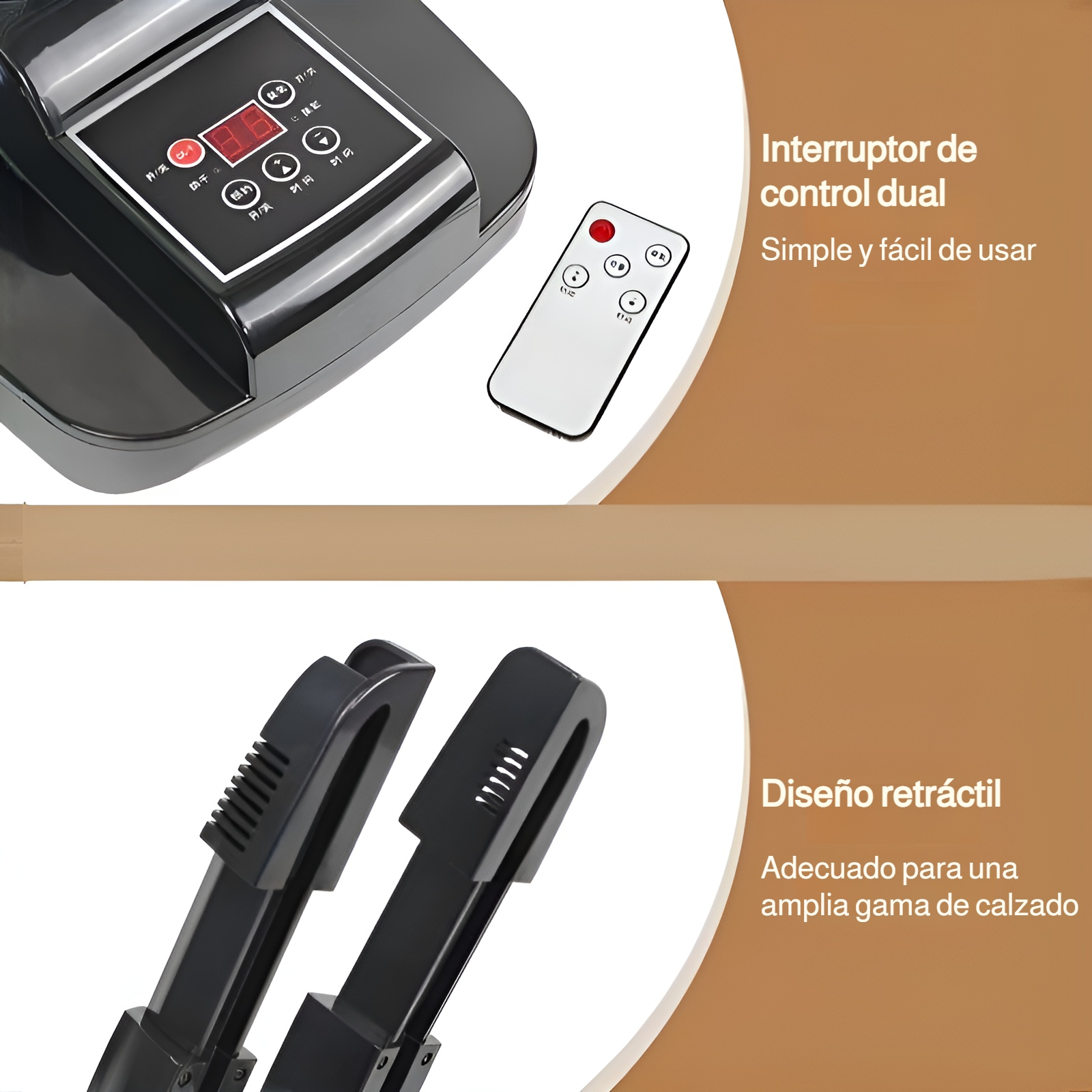 Secador de zapatos inteligente, calienta y seca los zapatos, alivia la picazón y desodoriza, secador