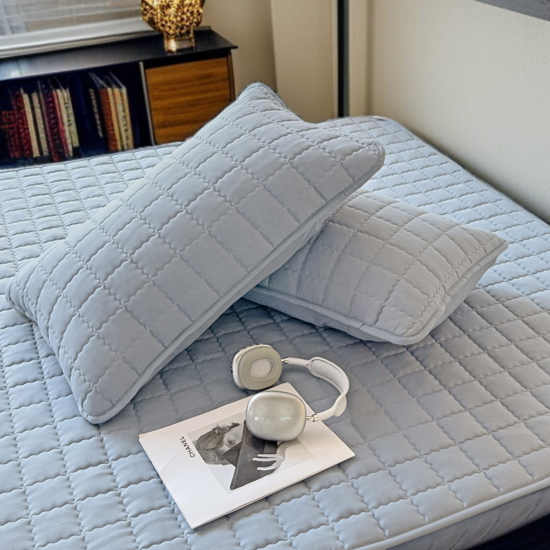 Baby Waterproof Mattress Three-Piece Set (Protector Pad/Bed Hat/Bed Sheet)