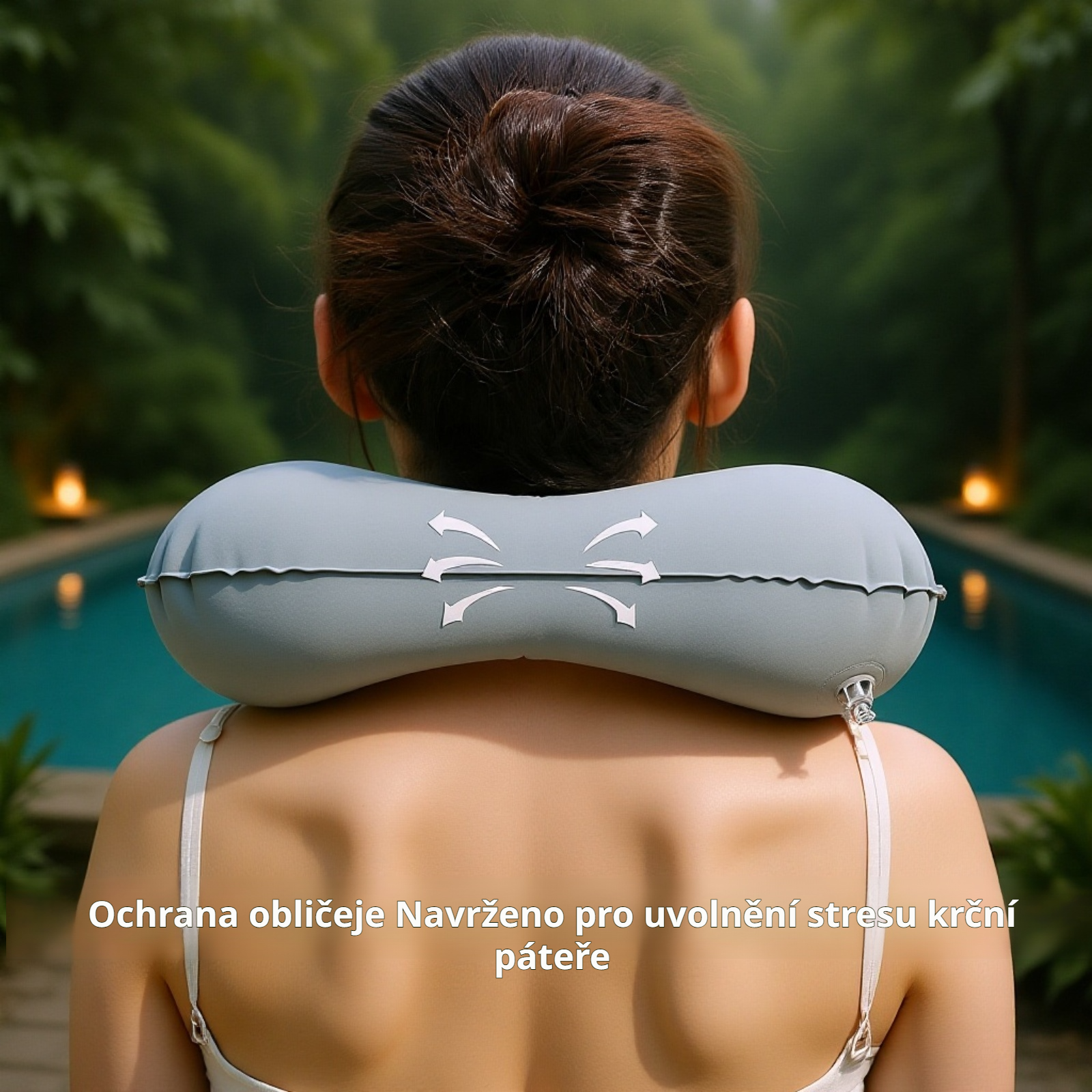 Ergonomický U-polštář pro podporu krku