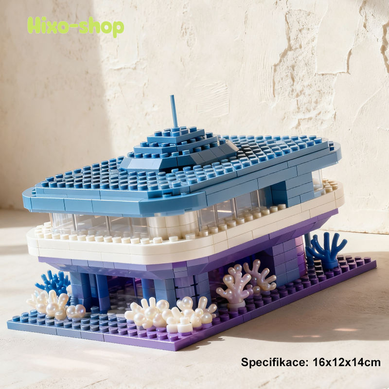 Detail stavebních kostek různých tvarů