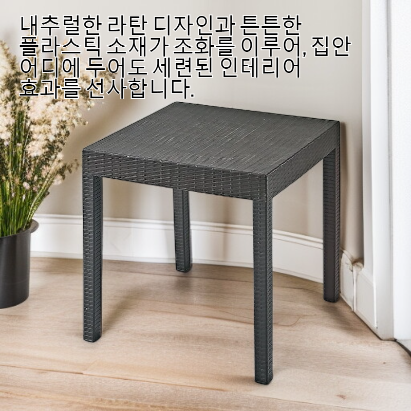 라탄 플라스틱 의자