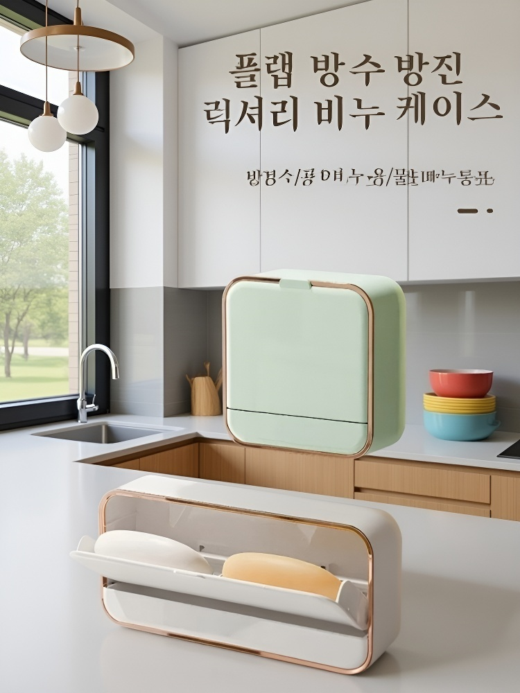 무타공 다기능 3 in 1 비누 홀더