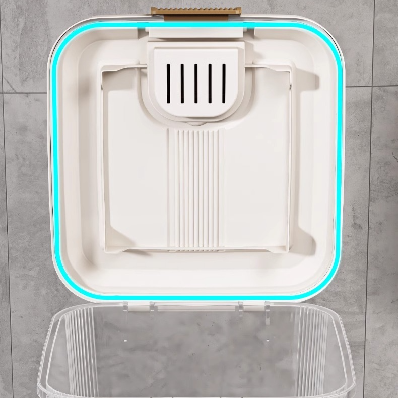 Großvolumiger, luftdichter Reiskübel 