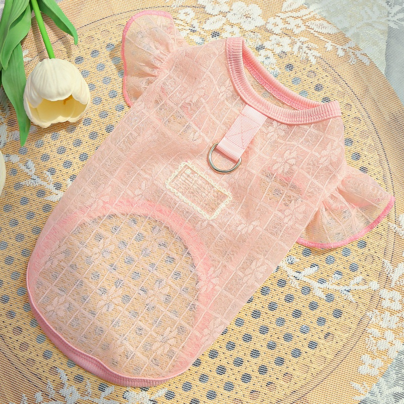 초경박 소프트 실크 스판 강아지 옷