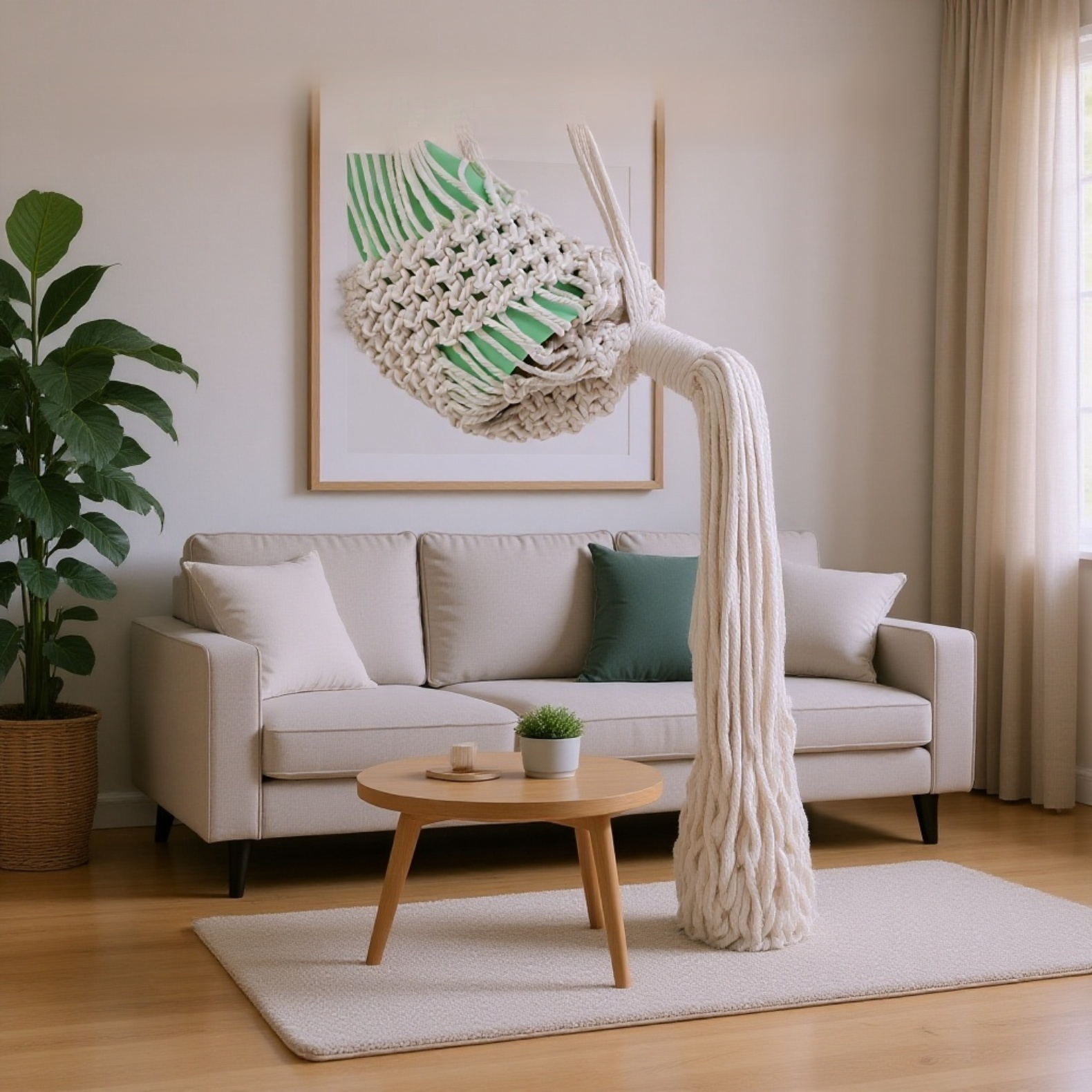 環境に優しいコットンロープのヨガマットケース