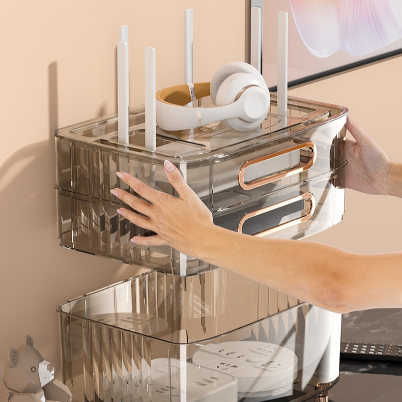 กล่องจัดระเบียบสำหรับกล่องรับสัญญาณทีวีและเราเตอร์ WiFi แบบไร้สาย