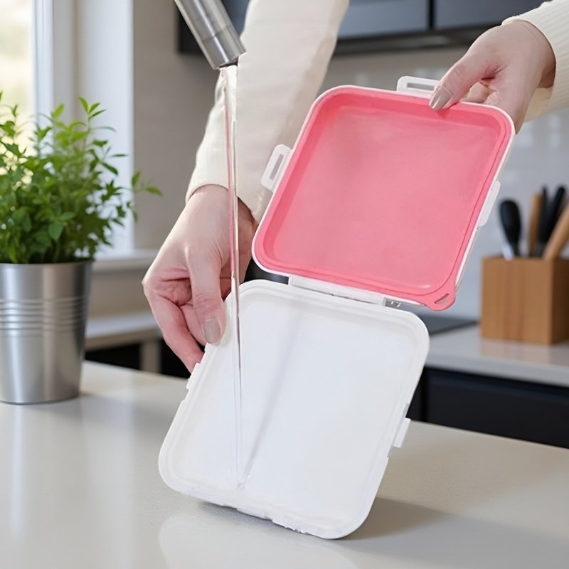 Reusable Food Storage Container for Sandwiches - Microwave Safe Lunch Box