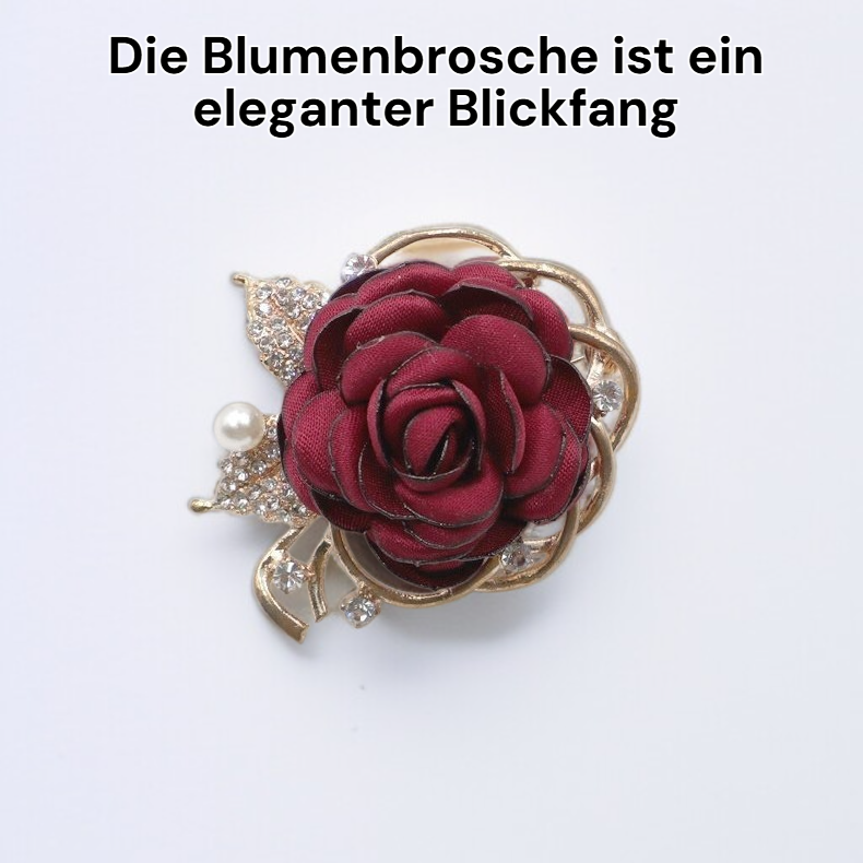 Blumenbrosche