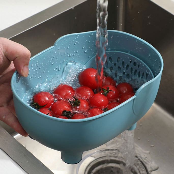 多用途廚房收納瀝水筐