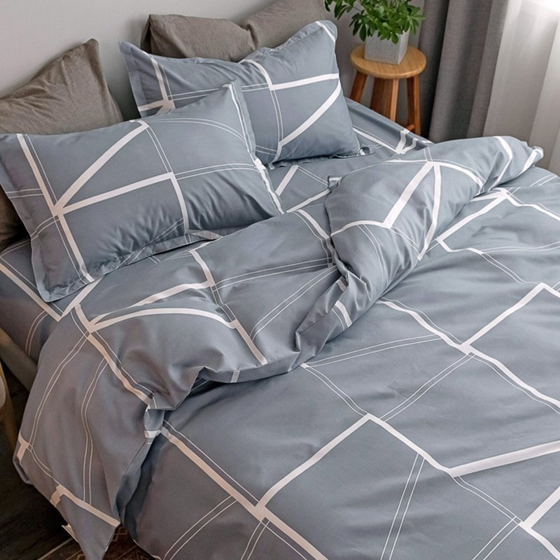 Funda de edredón individual de algodón