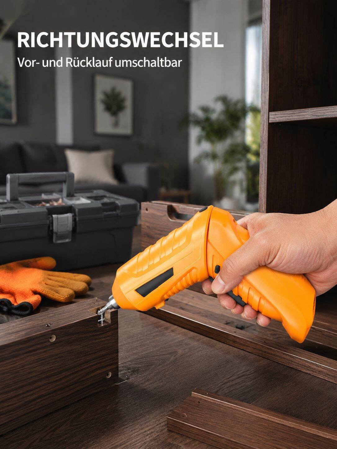 Yellow folding lithium electric screwdriver USB data cable charging mini screwdriver electric screwd