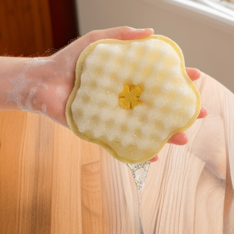 Esponja de cocina sin dejar residuos de aceite