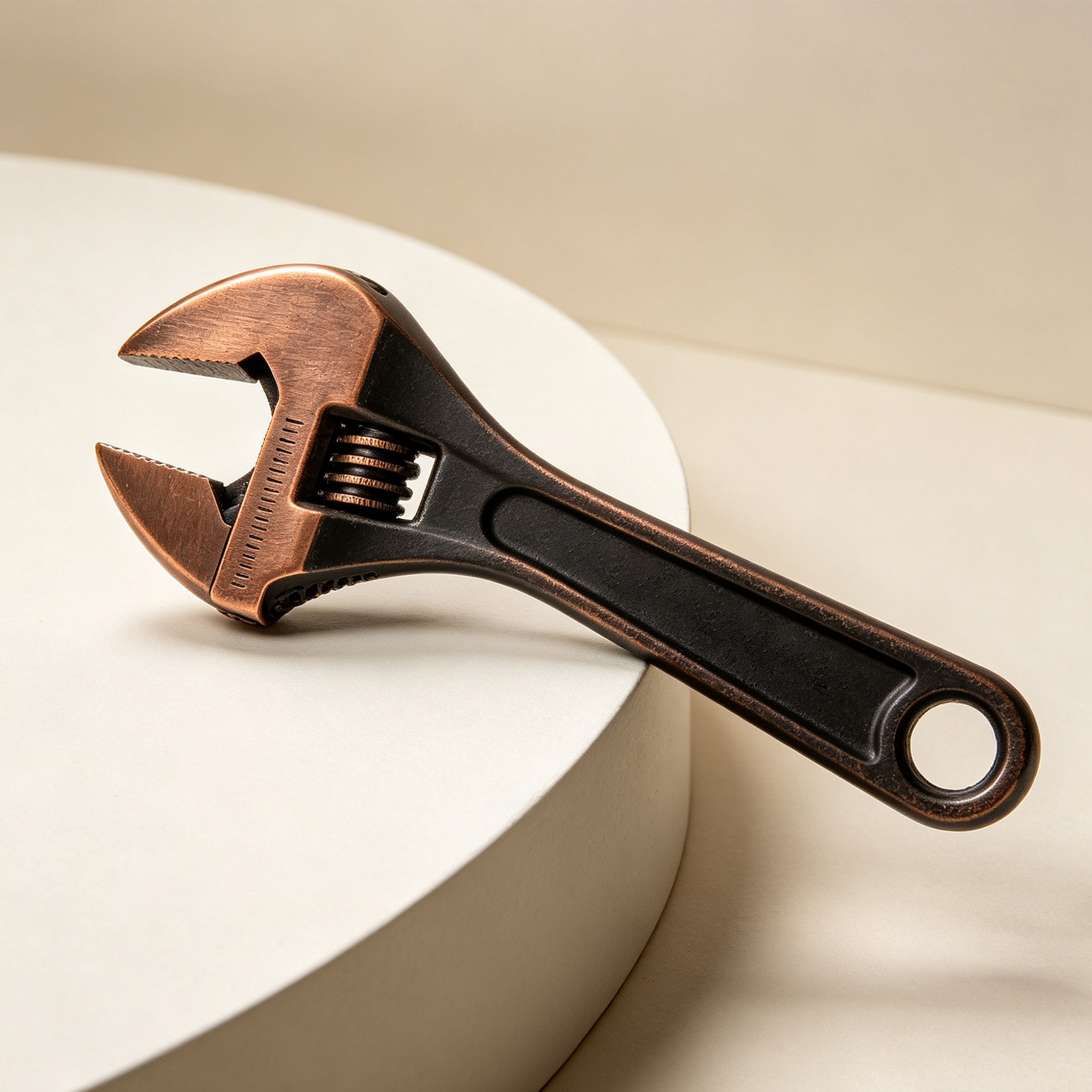 Antique Black Adjustable Wrench