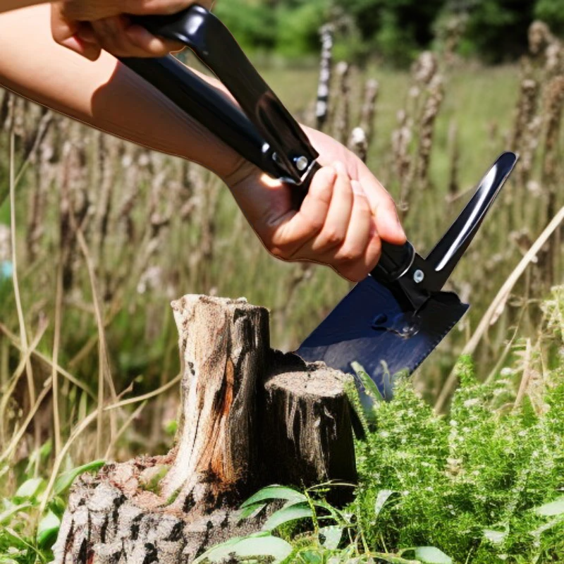 접이식 전술 생존 삽, 다기능 야외 도구, 비상 및 캠핑에 적합합니다