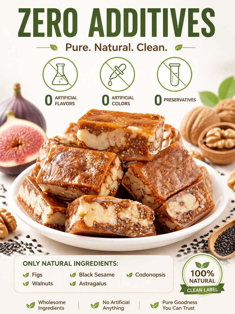 4-in-1 Fig Pie with Walnut & Black Sesame---Instant Fatigue Relief & All-Day Focus