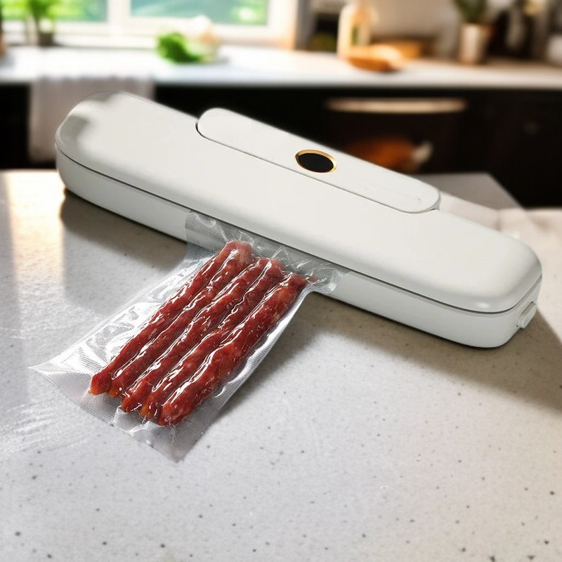 Vakuumversiegelungsgerät für Küche, Lebensmittel-Kompressor + 10 Beutel