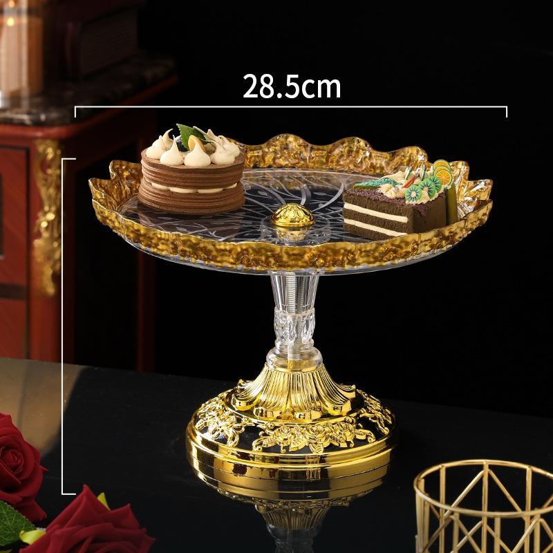 Luxury Gold-painted Dessert Plate for Afternoon Tea