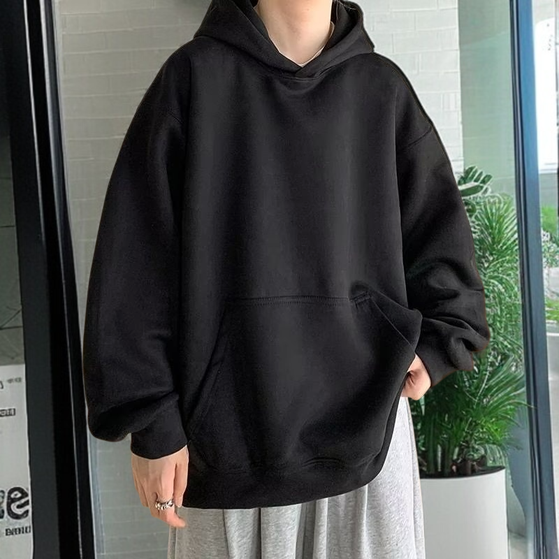 フード付きカップルスウェットシャツカジュアルレトロヘビーウェイトスエードルーズジャケット