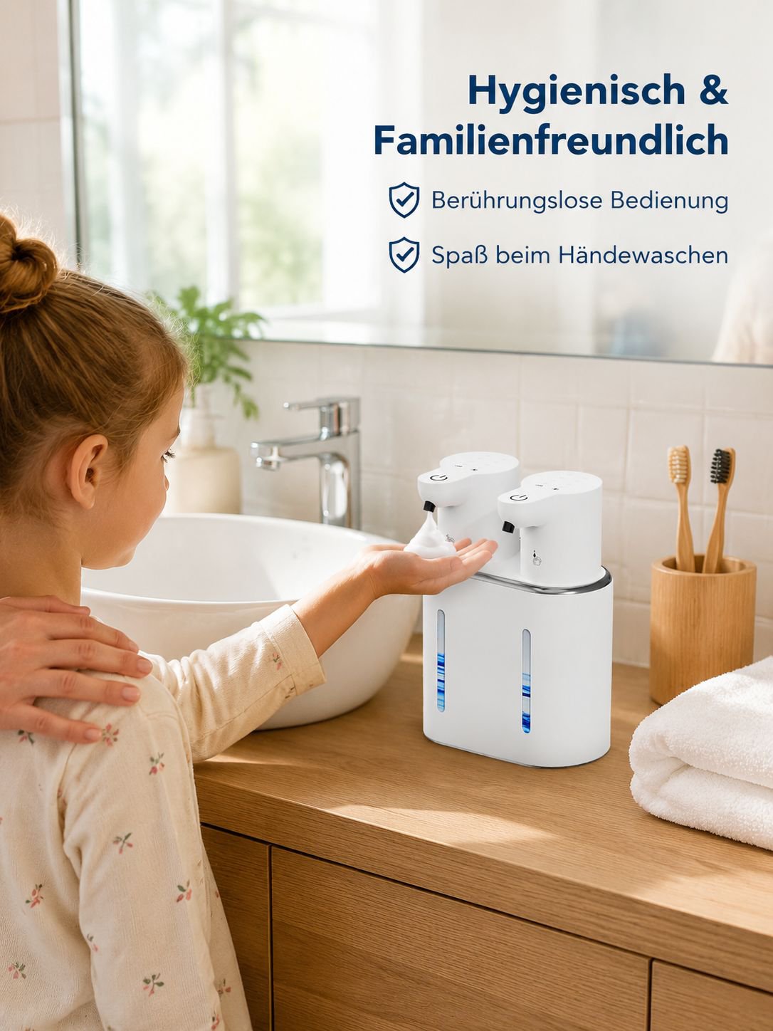 Elektrischer Schaummacher mit Sensorsteuerung