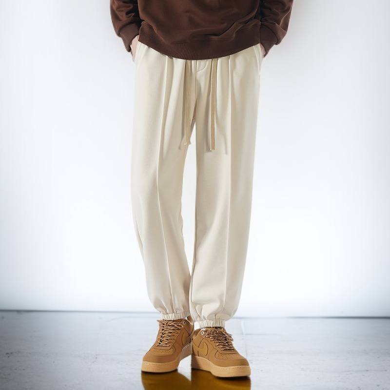 남 봄 가을 와이드 아메리칸 캐주얼 트레이닝 빅사이즈 면 조거 팬츠