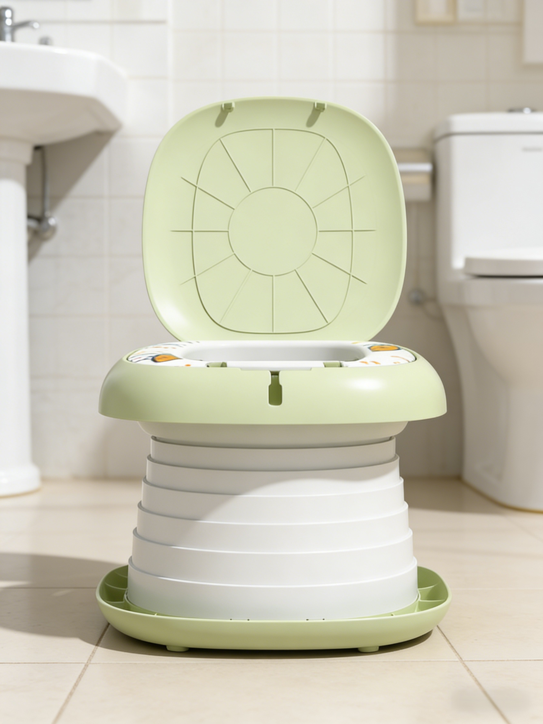 Toaleta turystyczna składana do małego rozmiaru