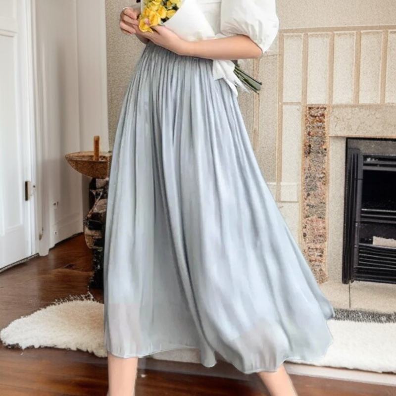 여성스러운 분위기의 스커트 코디컷