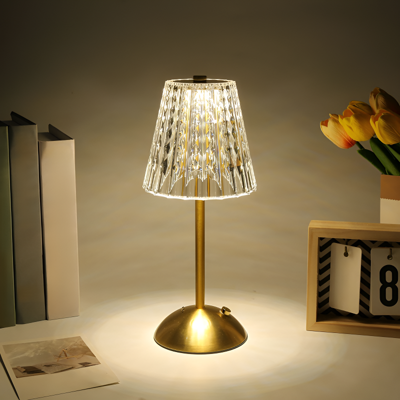 Lámpara de escritorio LED tricolor retro