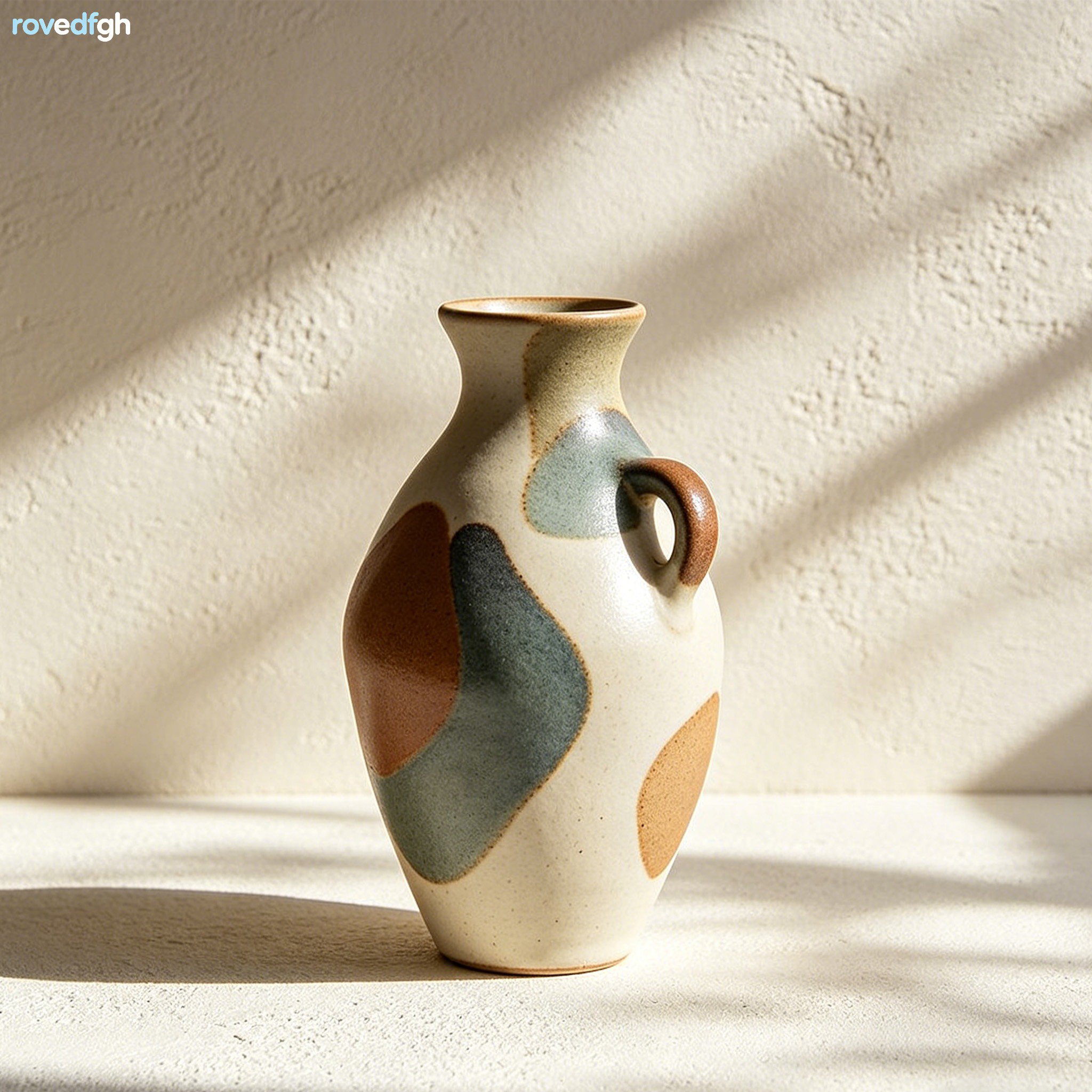 수제 세라믹 장식 화병 (한 쌍)