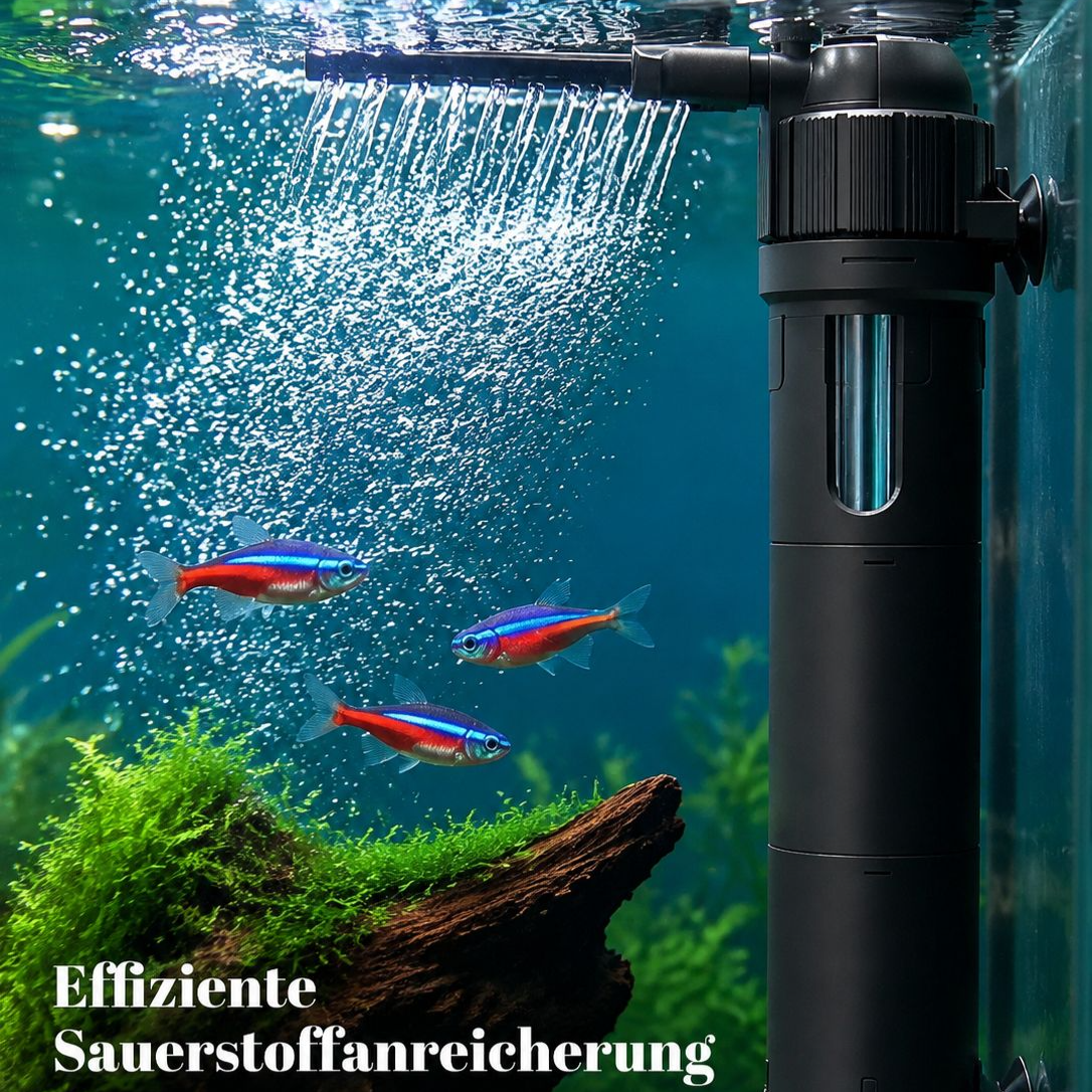 UV-Sterilisations-Aquariumfilterbox mit integriertem Filtervlies Aquariumfilter