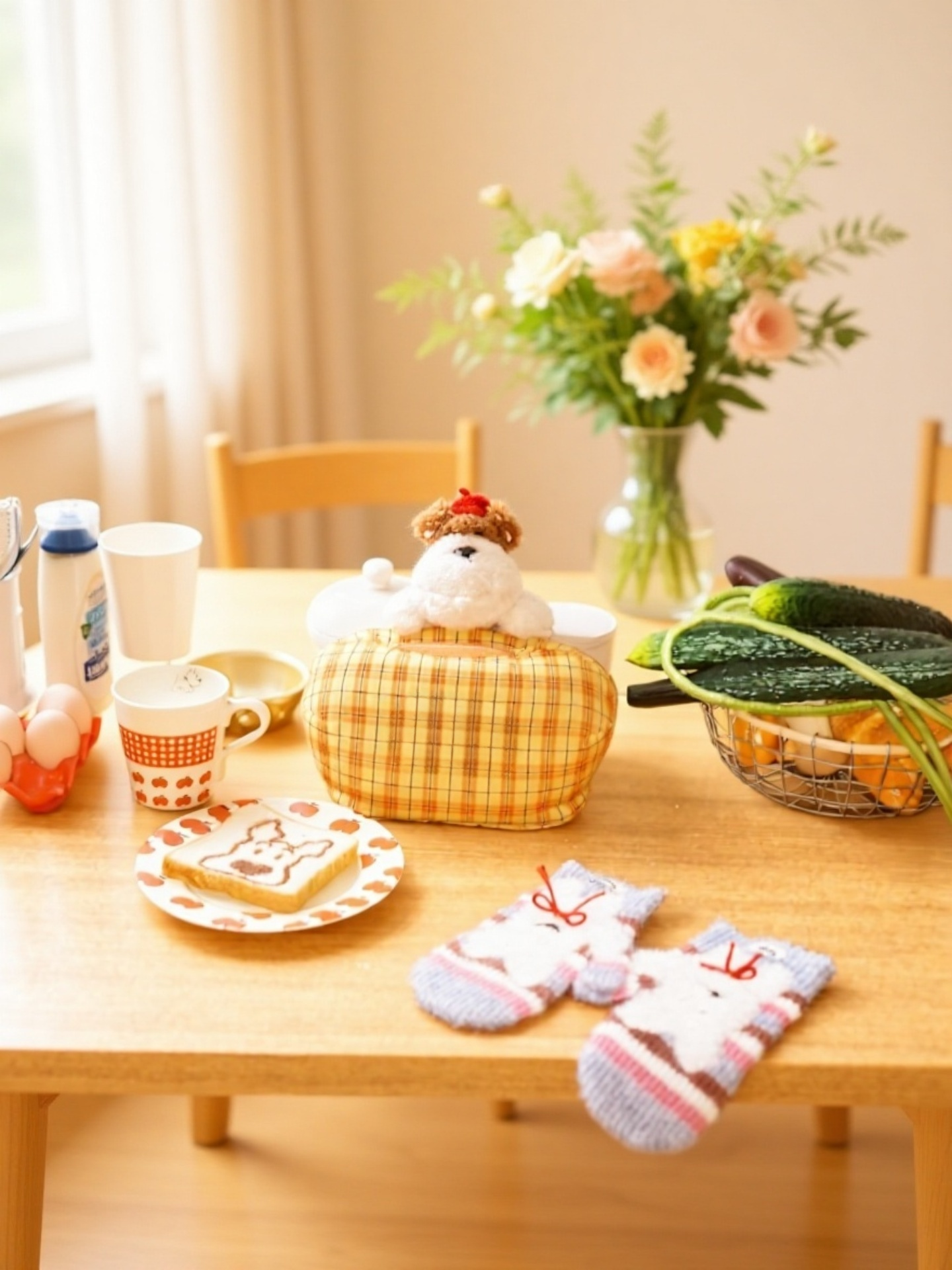 Dispensador de pañuelos decorativo de felpa Gugu