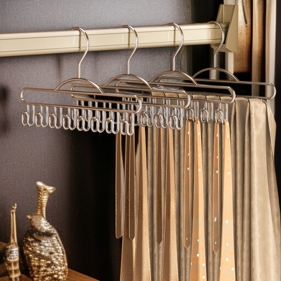 Metal Wave Hook Multifunctional Underwear Storage Hanger for Home Dormitory