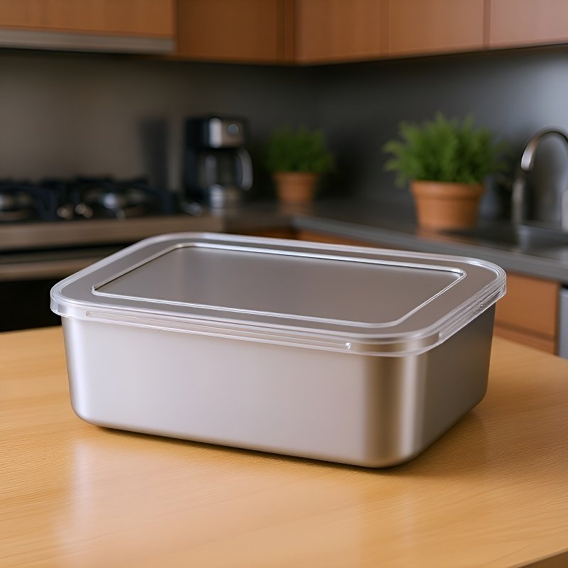 食品グレードのステンレススチール製密閉食品保存ボックス