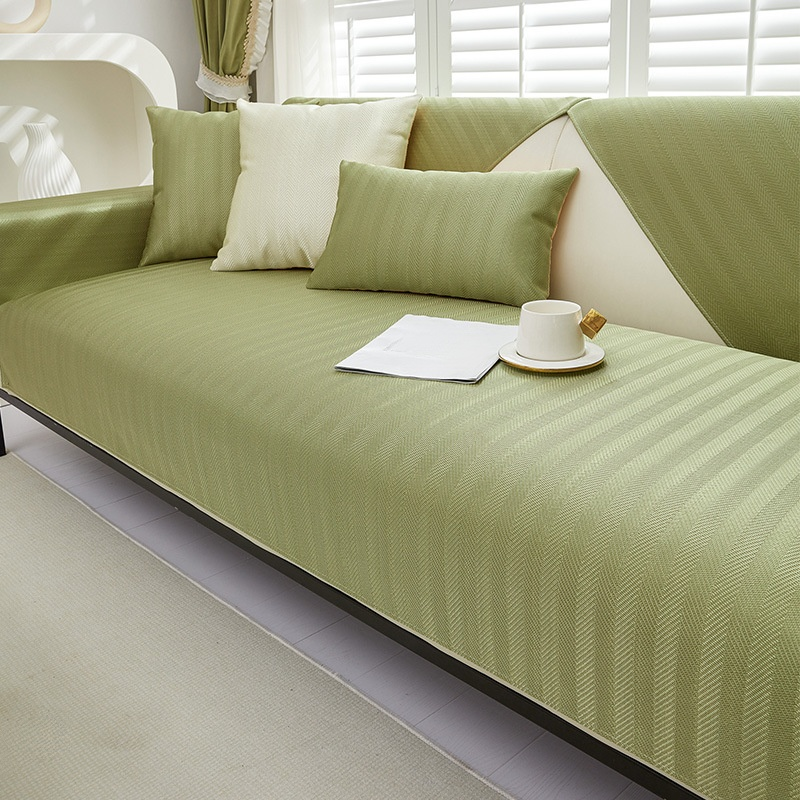 Summer Ice Silk Non-Slip Sofa Cooling Mat Set