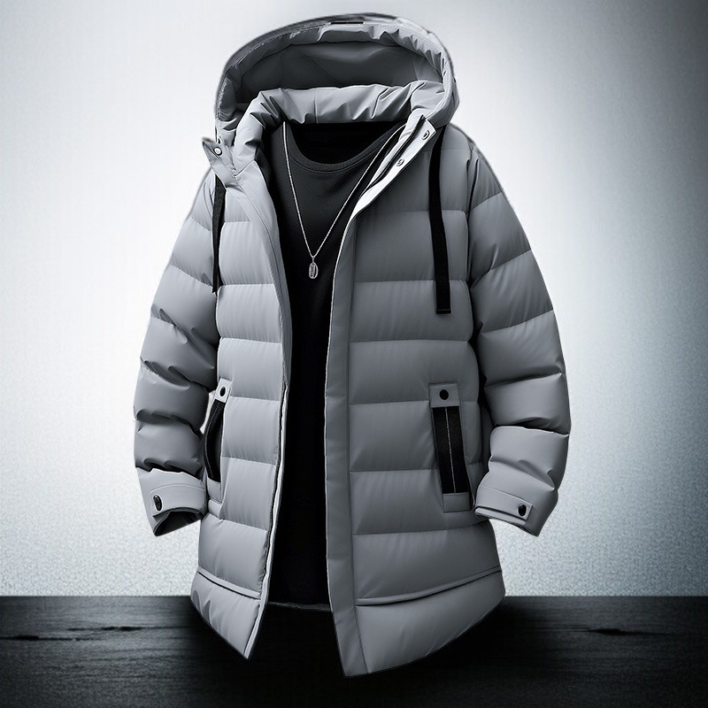남자 하프 후드 기모 패딩 코트 남자 주니어 하프 패딩