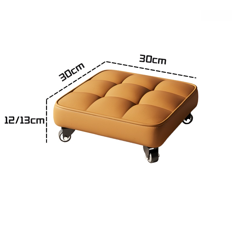 Multi-purpose Wheeled Low Stool for Home Use