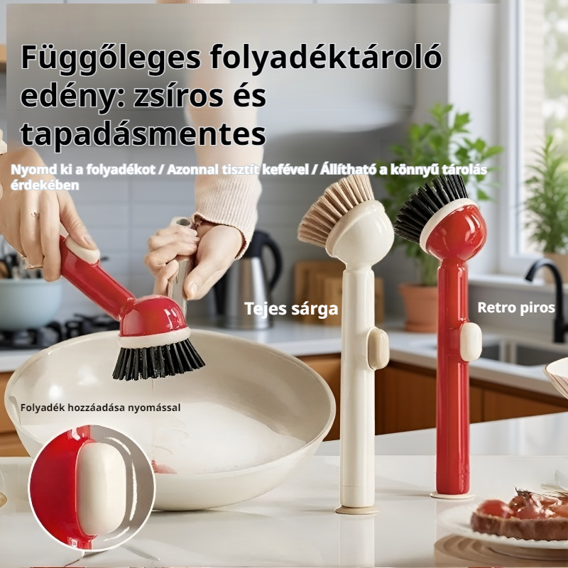Háztartási edénymosó kefe