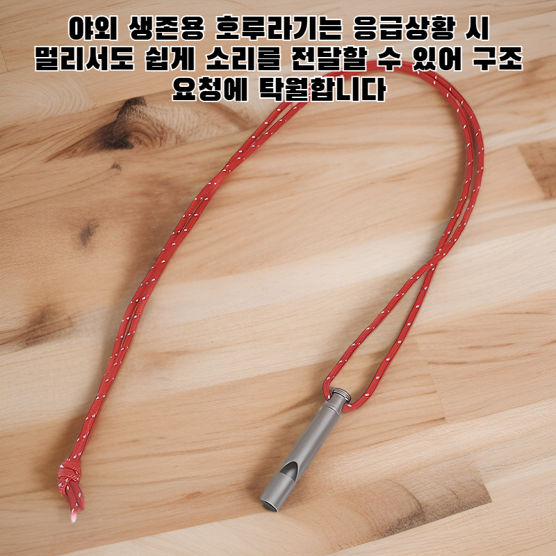 야외 생존용 호루라기