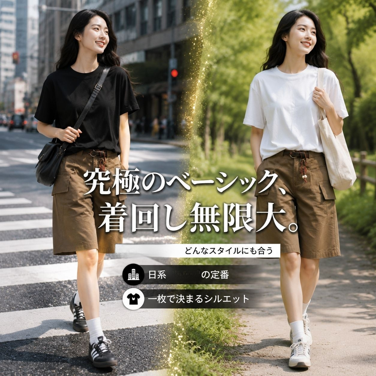 純綿190gベーシック半袖Tシャツ