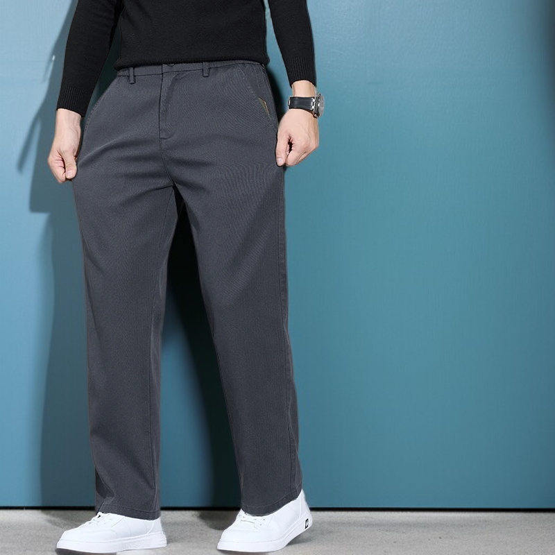 라이트 럭셔리 남성 팬츠 가을 남성 캐주얼 팬츠 와이드 팬츠