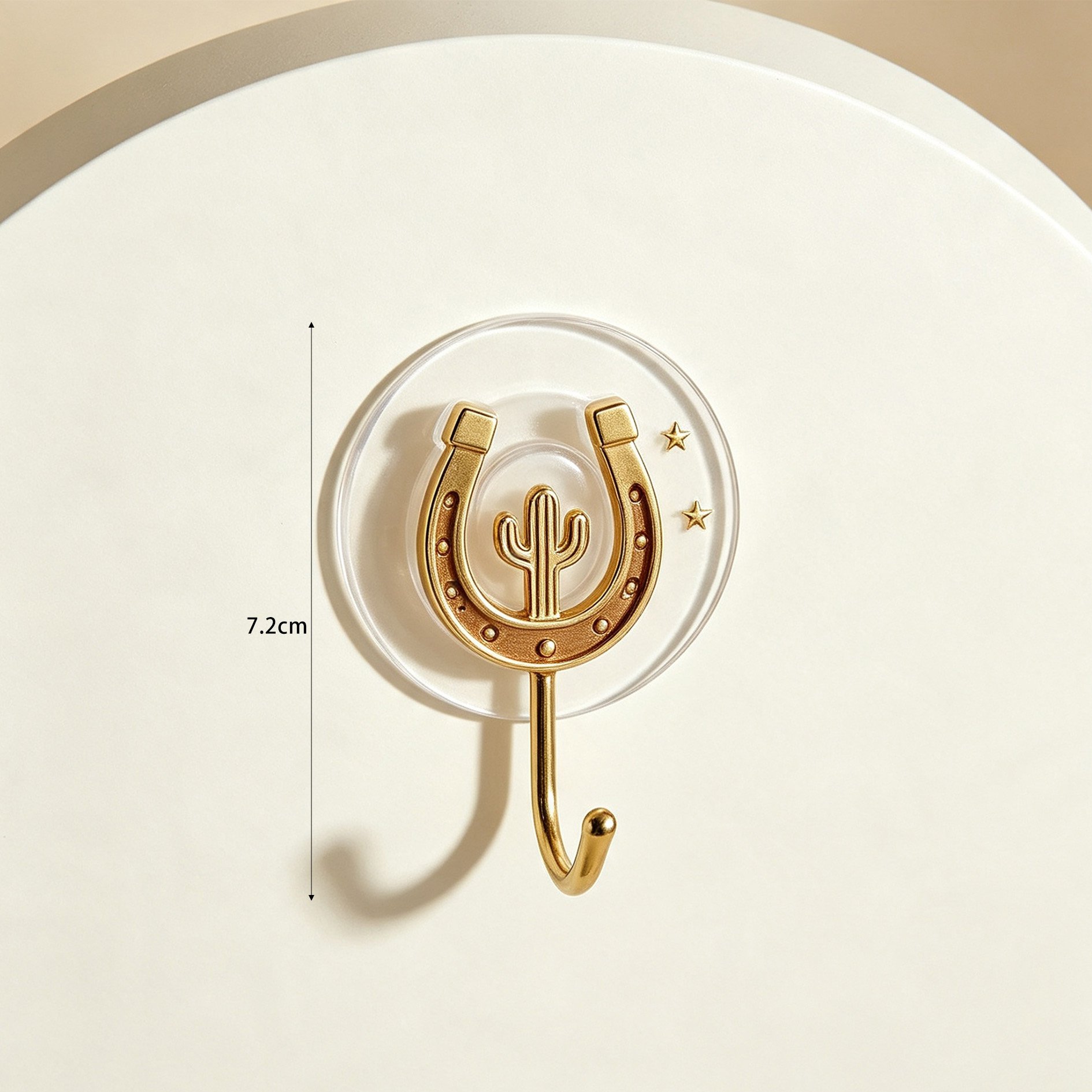 Unique cactus and horseshoe metal hook for home decor