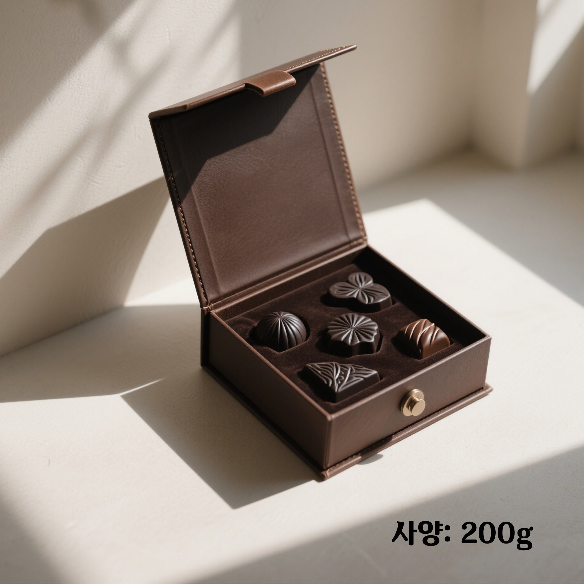 다양한 맛의 수제 초콜릿