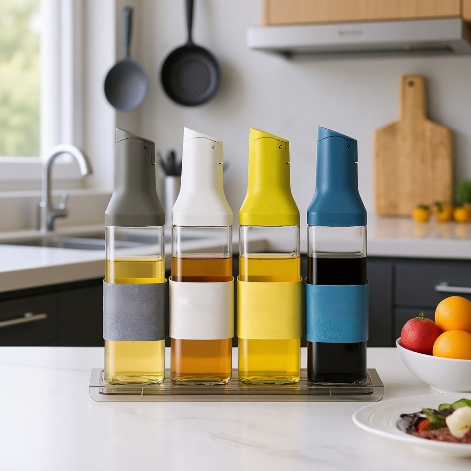 وعاء زيت للمطبخ سهل الاستخدام