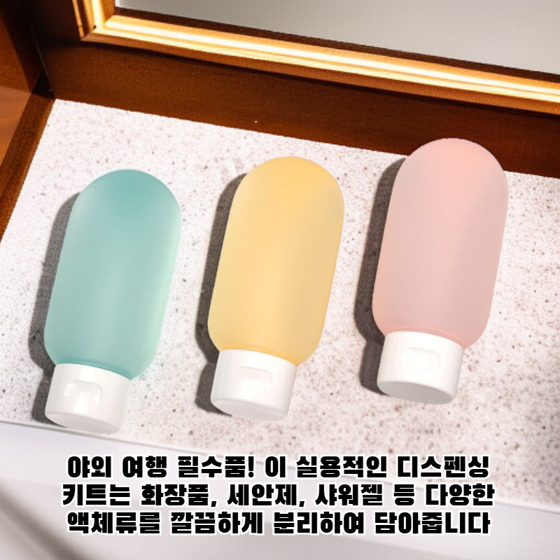 휴대용 분배 병 세트