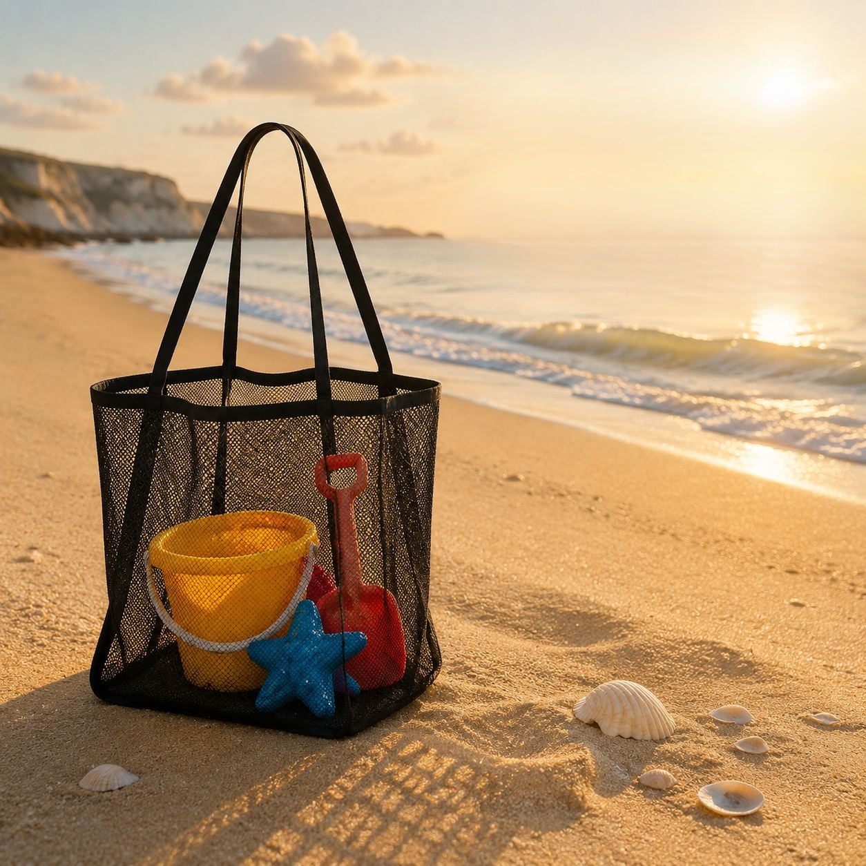 Extra Large Capacity Multi-functional Mesh Storage Beach Bag