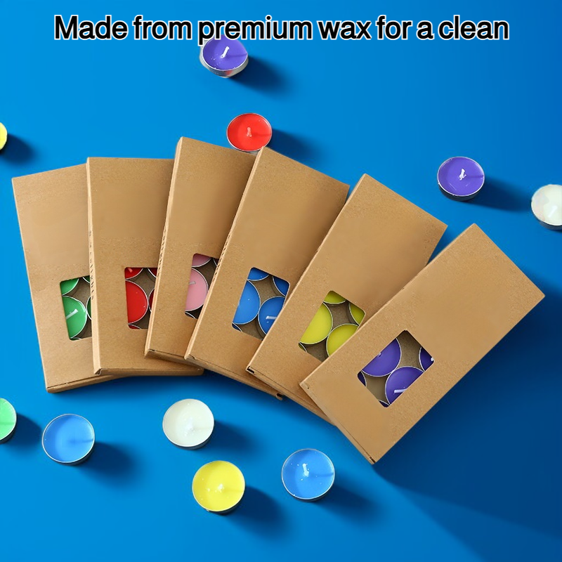 Elegant 10 boxed candles set for home decor