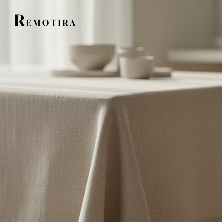 오프 화이트 식탁보